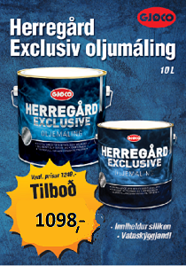 HERREGÅRD EXCLUSIV   OLJEMALING  HVID  10 L