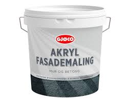 AKRYL FASADEMALING   1 HVÍTT GLANS 20   10 L